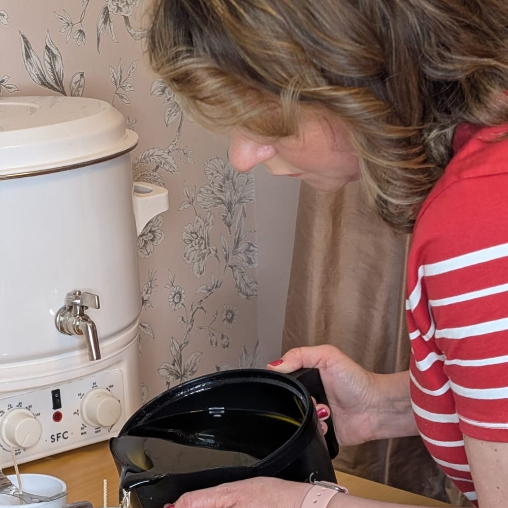 young person working